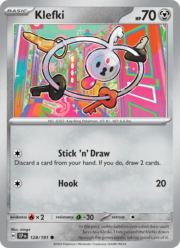 Carta Klefki 128/191 de Surging Sparks