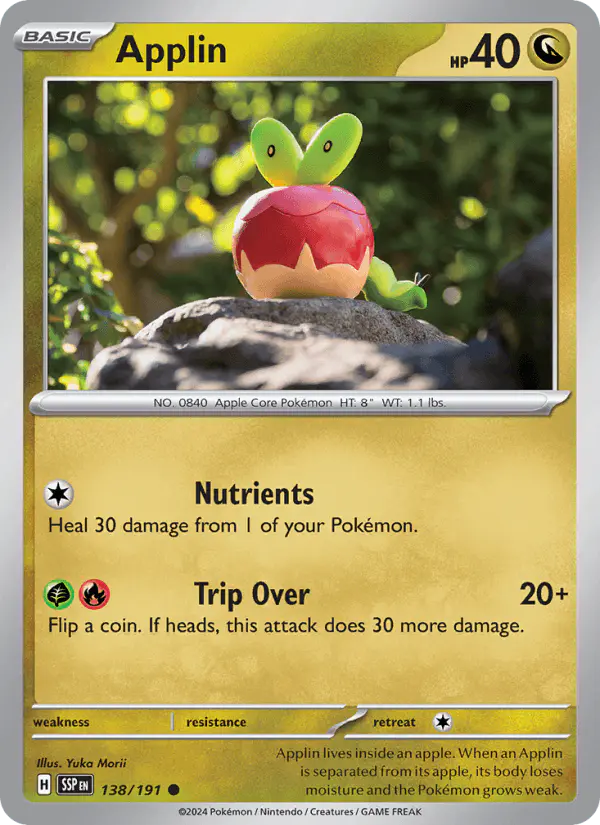 Carta Applin 138/191 de Surging Sparks