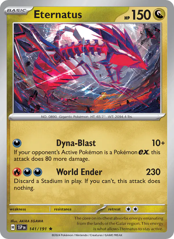 Carta Eternatus 141/191 de Surging Sparks