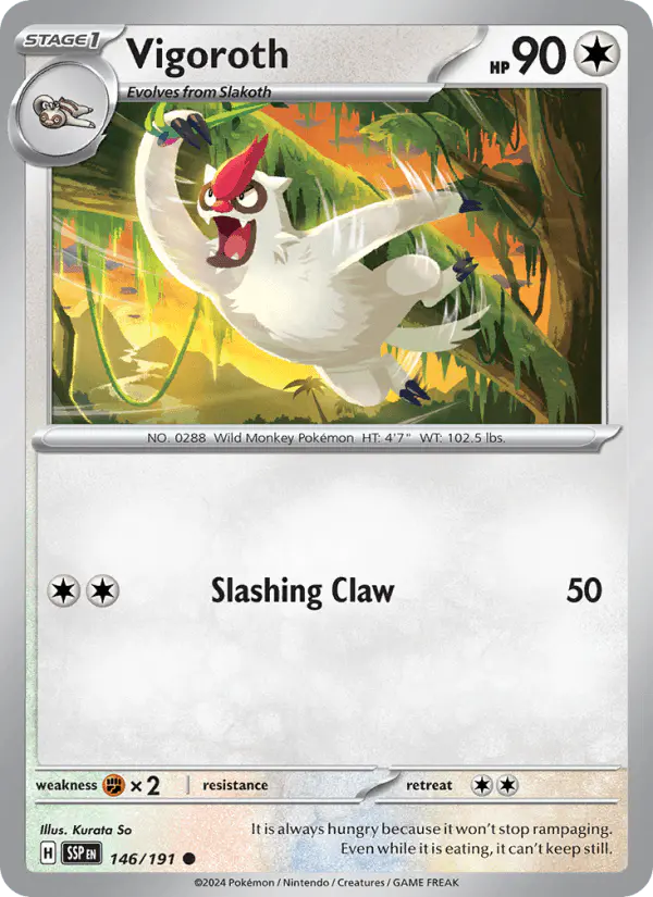 Carta Vigoroth 146/191 de Surging Sparks