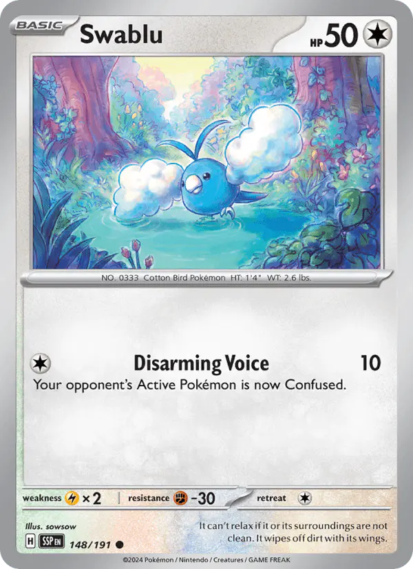 Carta Swablu 148/191 de Surging Sparks