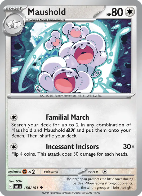 Carta Maushold 158/191 de Surging Sparks