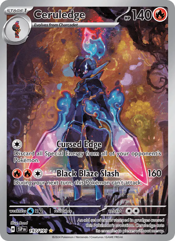 Carta Ceruledge 197/191 de Surging Sparks