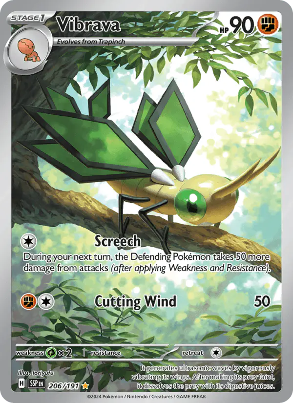 Carta Vibrava 206/191 de Surging Sparks