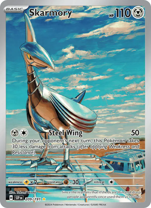 Carta Skarmory 209/191 de Surging Sparks