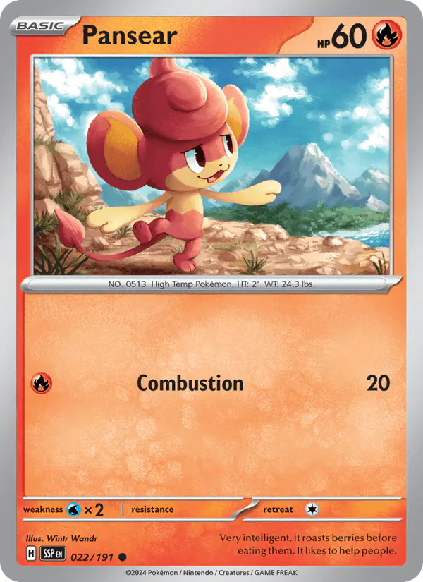 Carta Pansear 022/191 de Surging Sparks