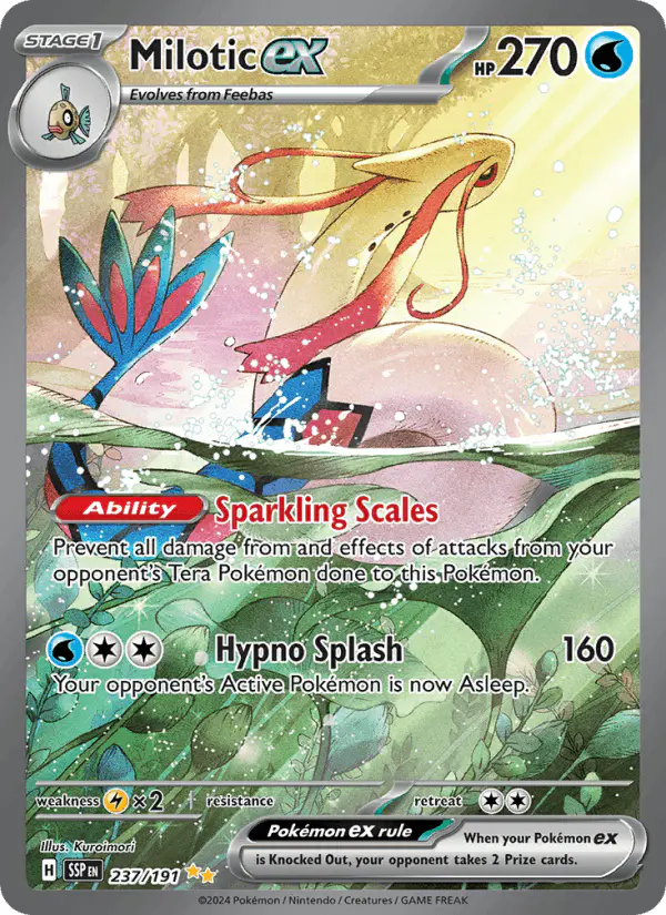Carta Milotic ex 237/191 de Surging Sparks