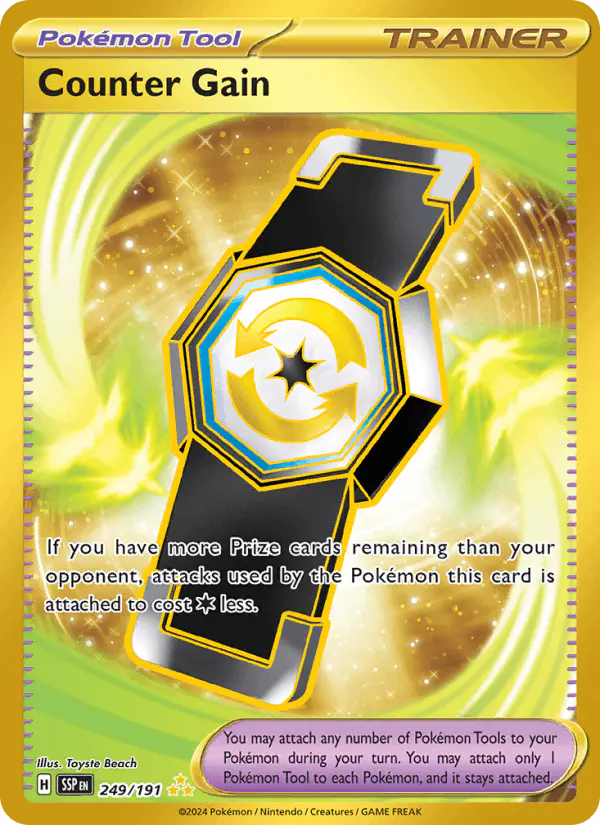 Carta Counter Gain 249/191 de Surging Sparks