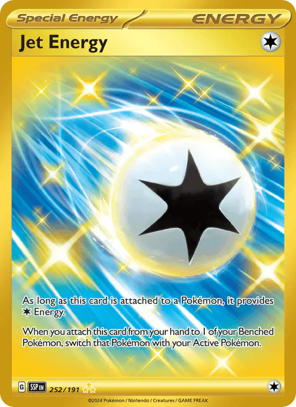 Carta Jet Energy 252/191 de Surging Sparks