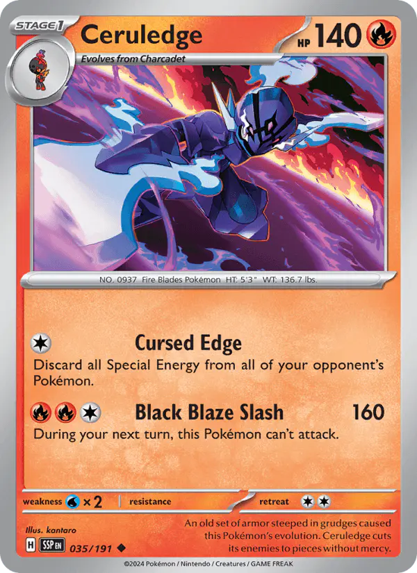 Carta Ceruledge 035/191 de Surging Sparks
