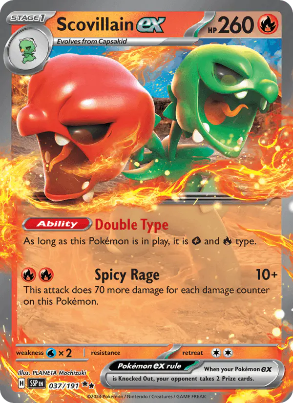 Carta Scovillain ex 037/191 de Surging Sparks