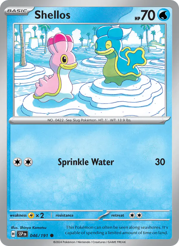 Carta Shellos 046/191 de Surging Sparks