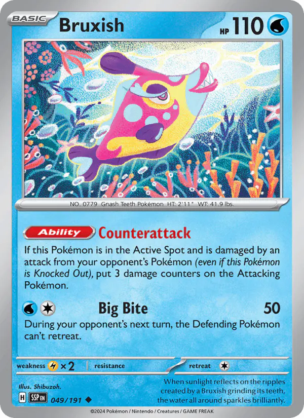 Carta Bruxish 049/191 de Surging Sparks