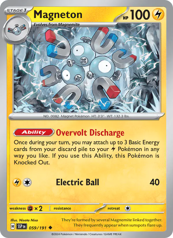 Carta Magneton 059/191 de Surging Sparks