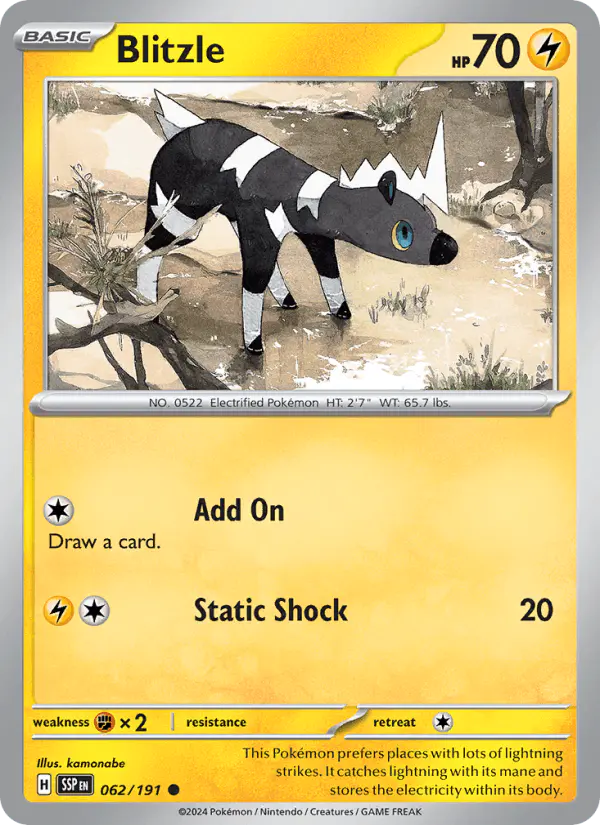 Carta Blitzle 062/191 de Surging Sparks