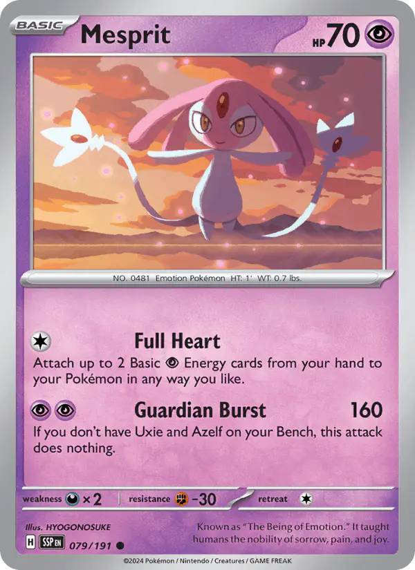 Carta Mesprit 079/191 de Surging Sparks