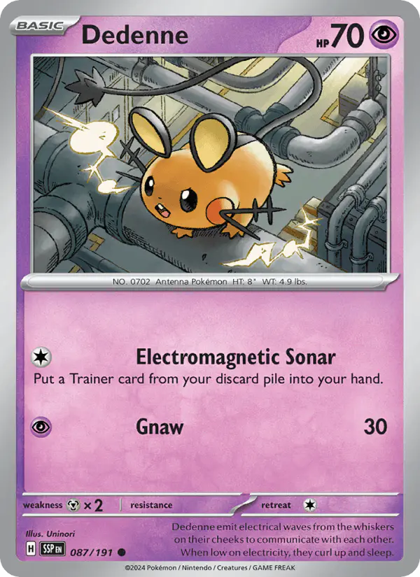 Carta Dedenne 087/191 de Surging Sparks