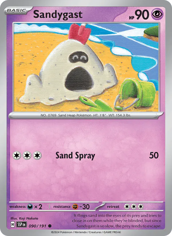 Carta Sandygast 090/191 de Surging Sparks