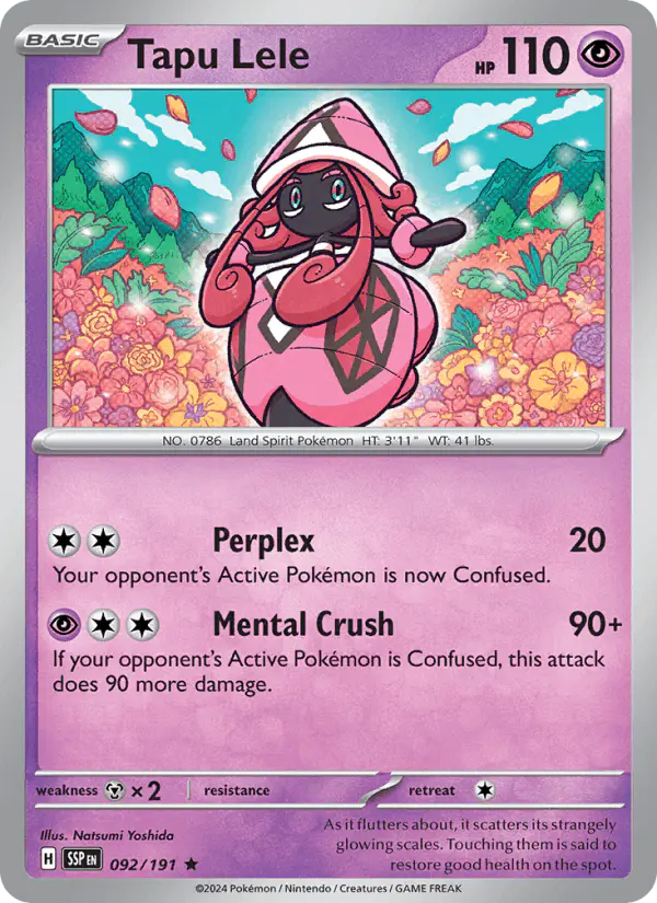 Carta Tapu Lele 092/191 de Surging Sparks
