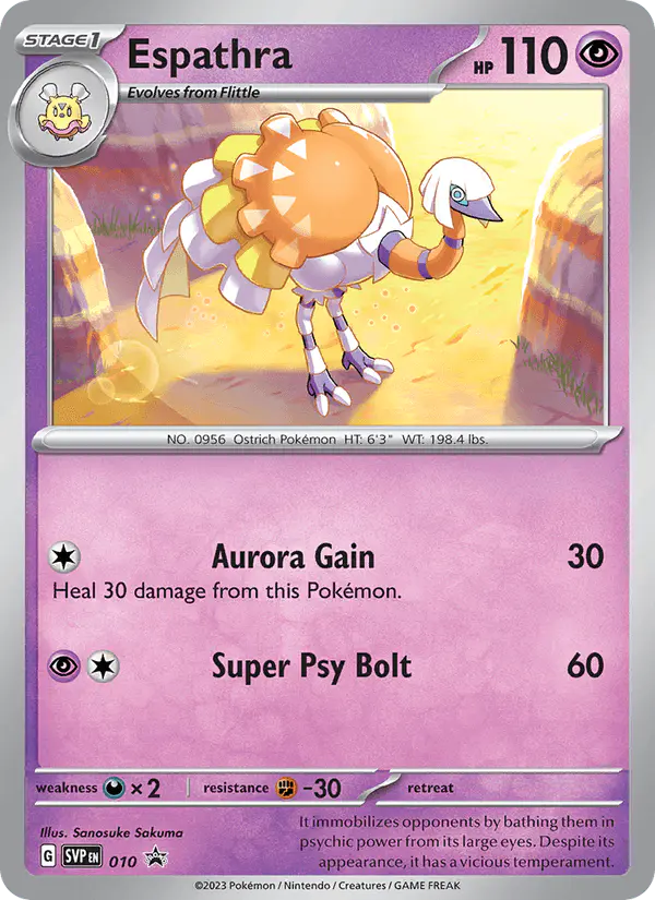 Carta Espathra #10 de SVP Black Star Promos