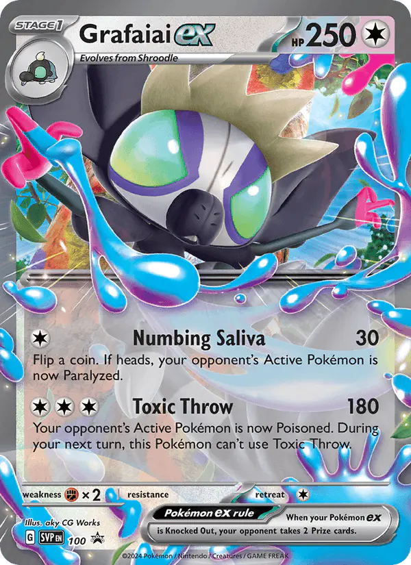 Carta Grafaiai ex #100 de SVP Black Star Promos
