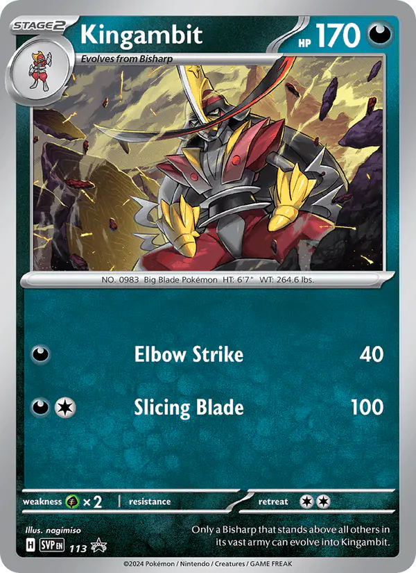 Carta Kingambit #113 de SVP Black Star Promos