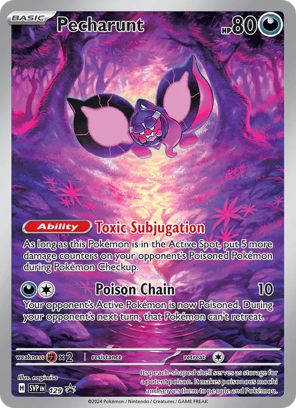 Carta Pecharunt #129 de SVP Black Star Promos