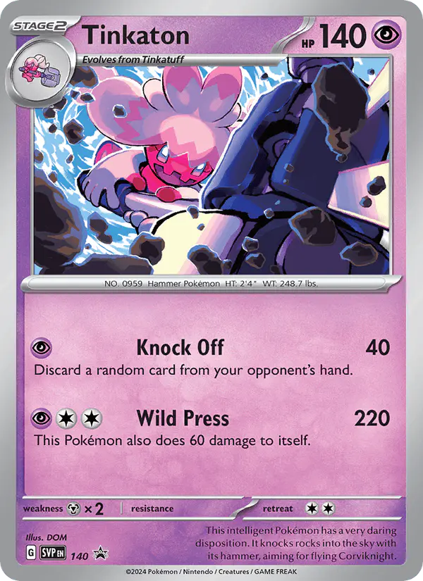 Carta Tinkaton #140 de SVP Black Star Promos