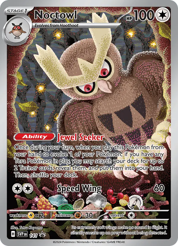 Carta Noctowl #141 de SVP Black Star Promos