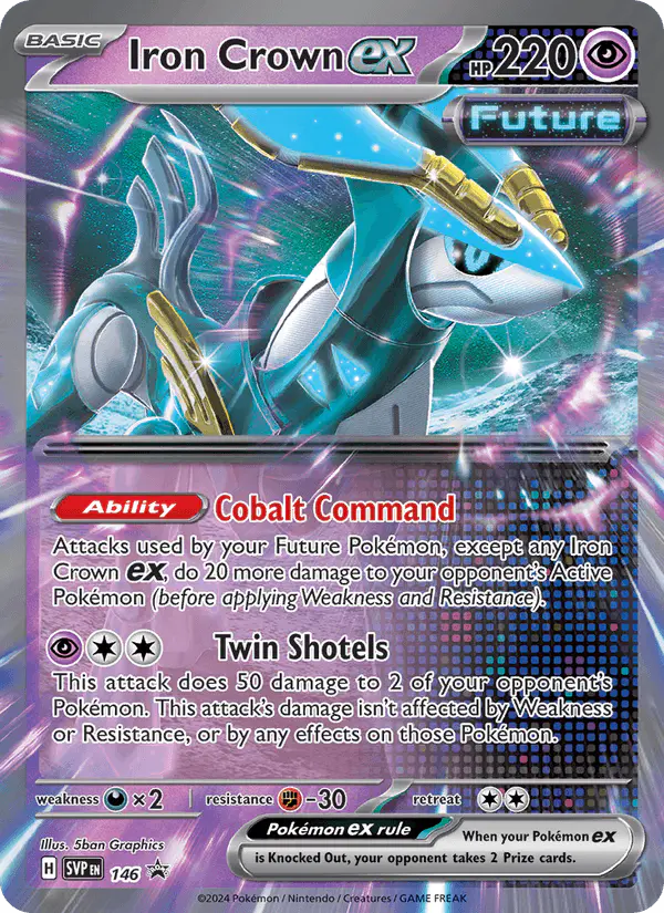 Carta Iron Crown ex #146 de SVP Black Star Promos