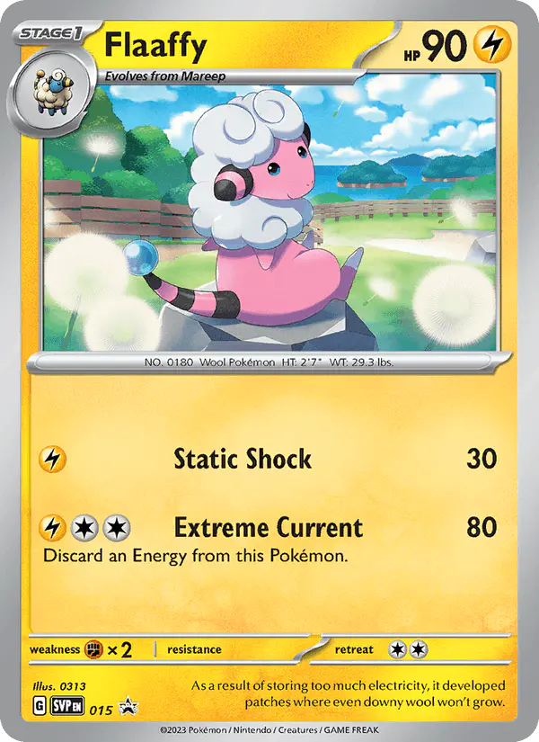 Carta Flaaffy #15 de SVP Black Star Promos