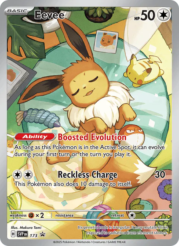 Carta Eevee #173 de SVP Black Star Promos