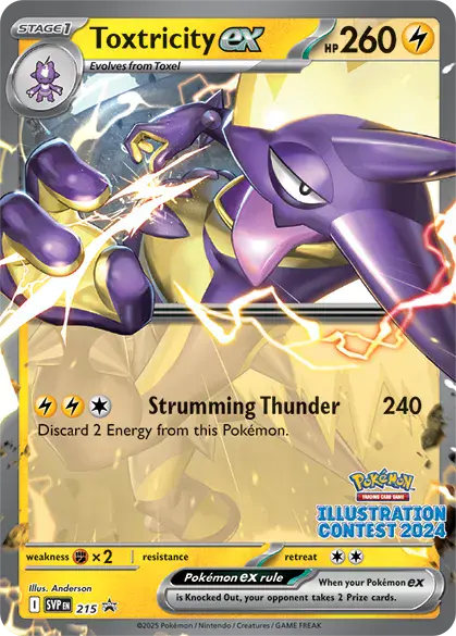 Carta Toxtricity ex #215 de SVP Black Star Promos