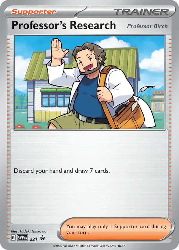 Carta Professor's Research #221 de SVP Black Star Promos