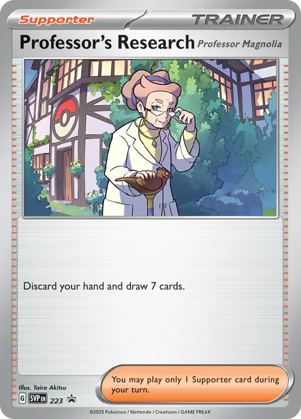 Carta Professor's Research #223 de SVP Black Star Promos
