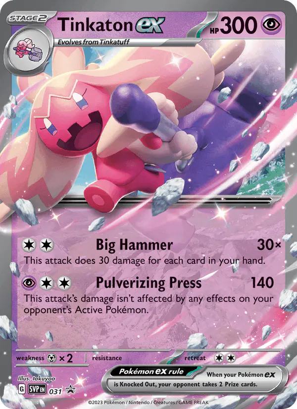 Carta Tinkaton ex #31 de SVP Black Star Promos