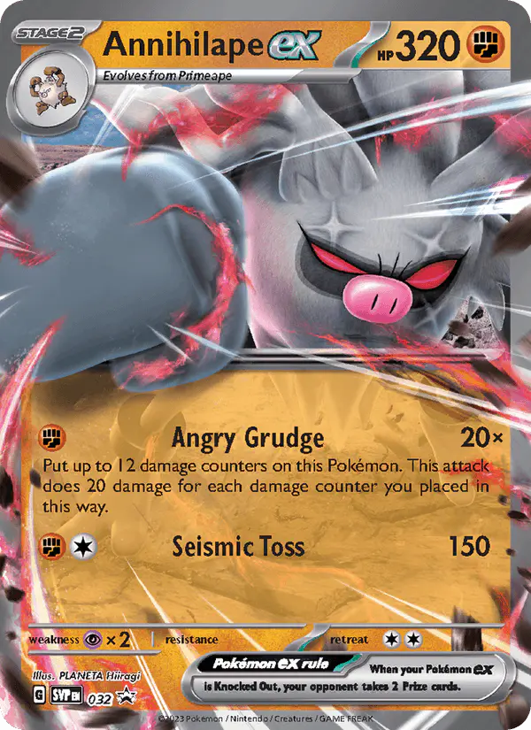 Carta Annihilape ex #32 de SVP Black Star Promos