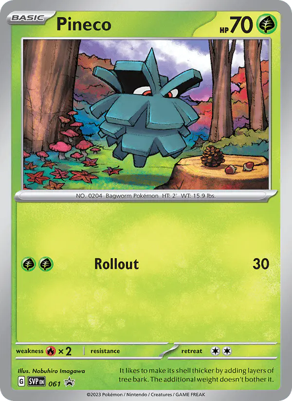 Carta Pineco #61 de SVP Black Star Promos