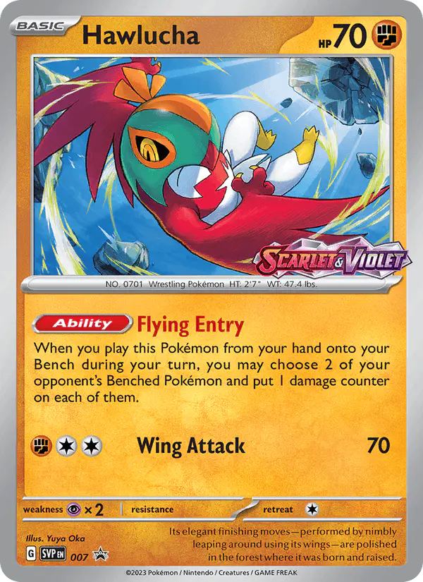Carta Hawlucha #7 de SVP Black Star Promos