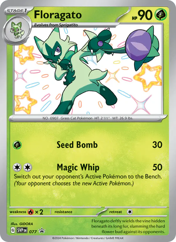 Carta Floragato #77 de SVP Black Star Promos