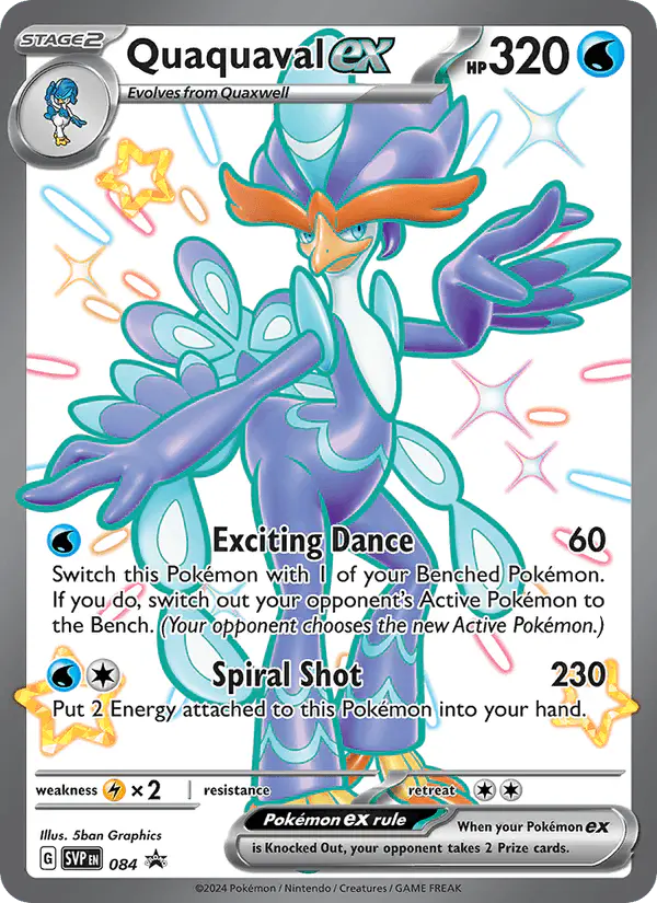 Carta Quaquaval ex #84 de SVP Black Star Promos