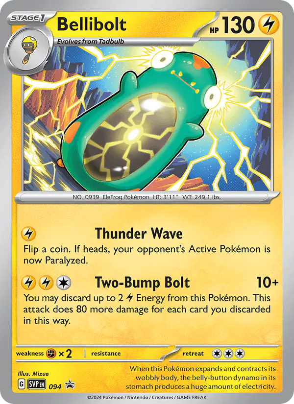 Carta Bellibolt #94 de SVP Black Star Promos