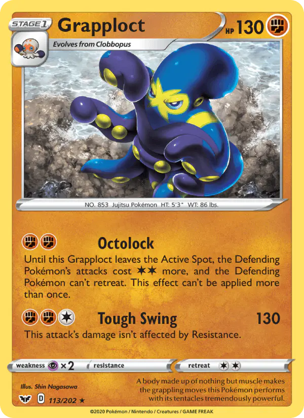Carta Grapploct 113/202 de Sword & Shield