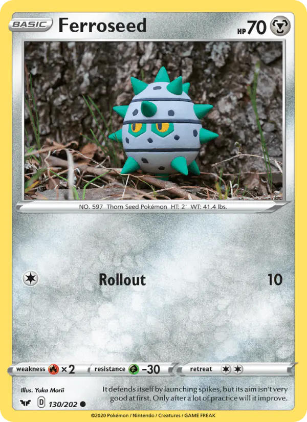 Carta Ferroseed 130/202 de Sword & Shield