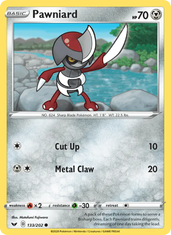 Carta Pawniard 133/202 de Sword & Shield
