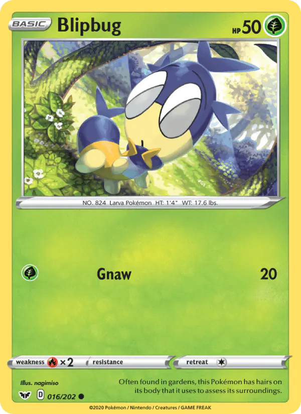 Carta Blipbug 016/202 de Sword & Shield