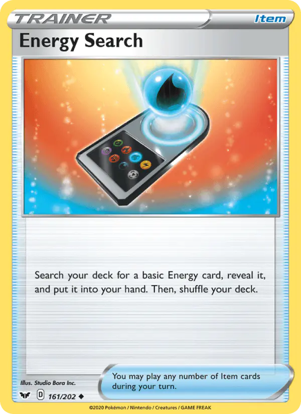 Carta Energy Search 161/202 de Sword & Shield