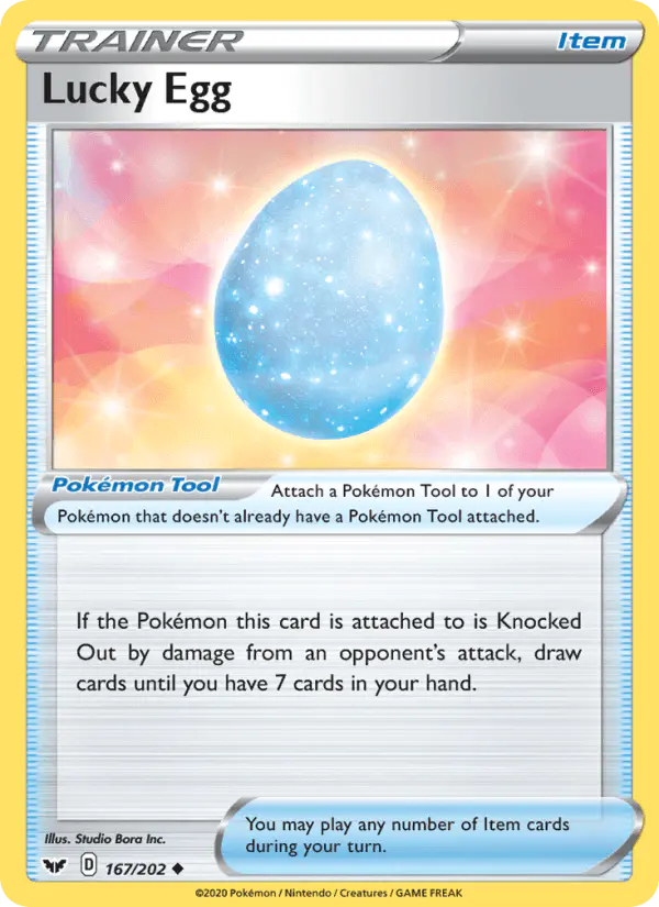 Carta Lucky Egg 167/202 de Sword & Shield