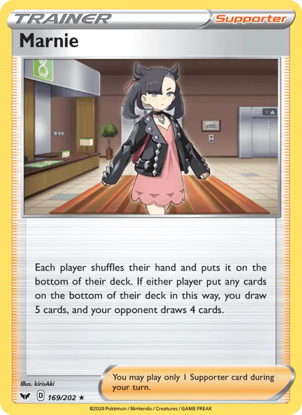 Carta Marnie 169/202 de Sword & Shield