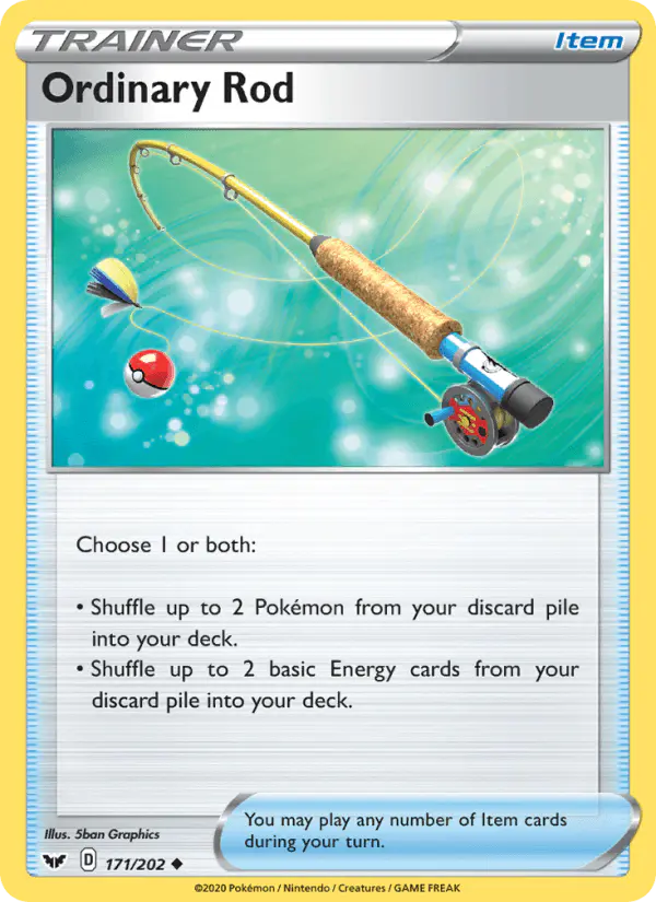 Carta Ordinary Rod 171/202 de Sword & Shield